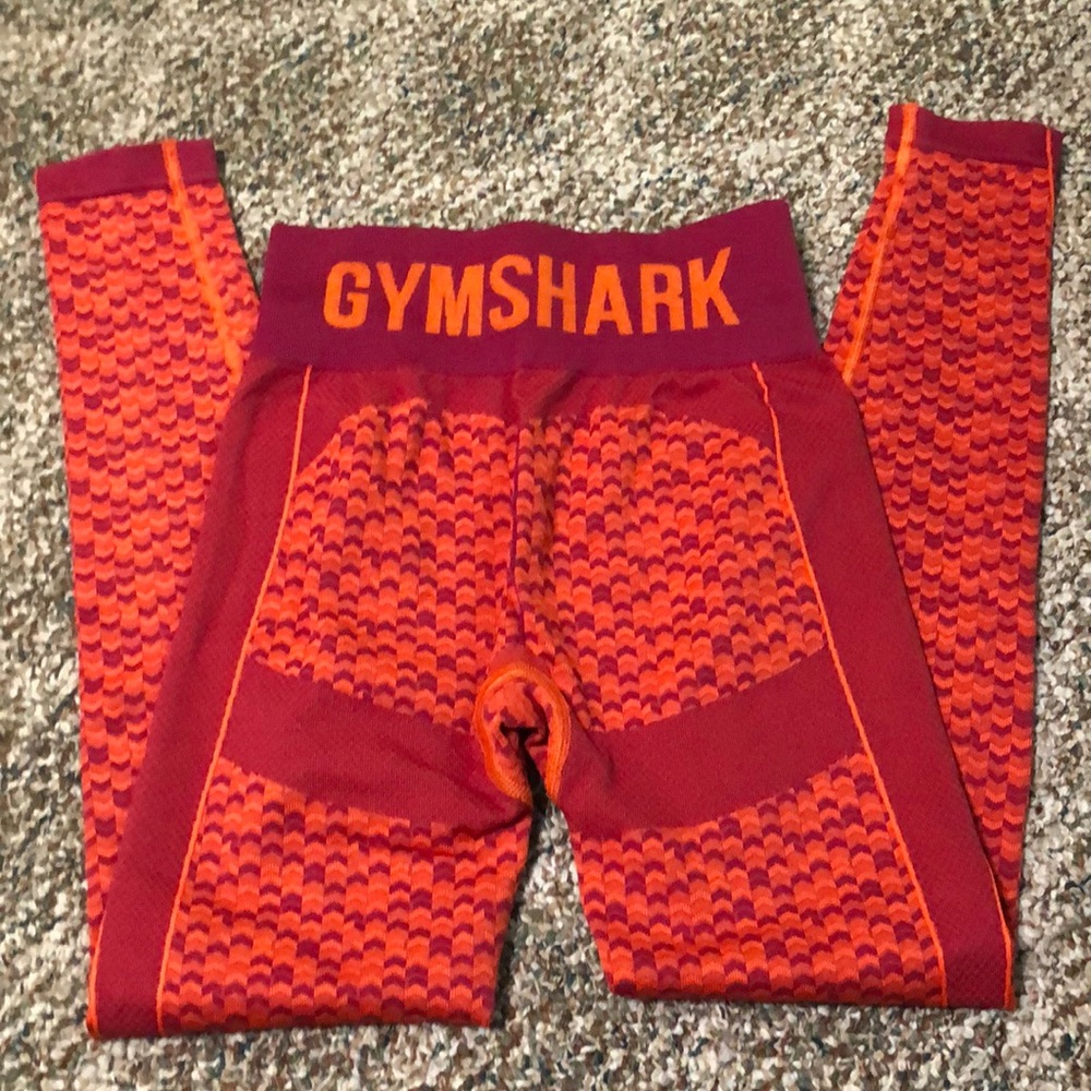 Gymshark Seamless Leggings- Red /Orange